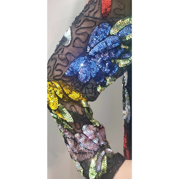 Vintage Swee Lo Beaded Sequin Cocktail Jacket. Size Small - Picture 6 of 8